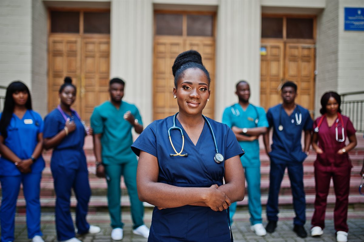 A group of medical students